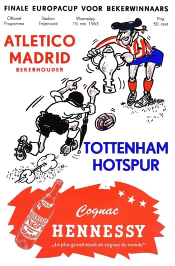 Spurs v Atlético Madrid (15 May 1963) Programme