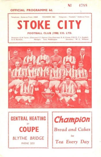 Spurs v Stoke City (24 Aug 1963) Programme