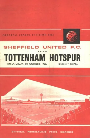 Spurs v Sheffield United (05 Oct 1963) Programme