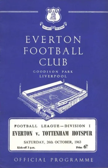 Spurs v Everton FC (26 Oct 1963) Programme
