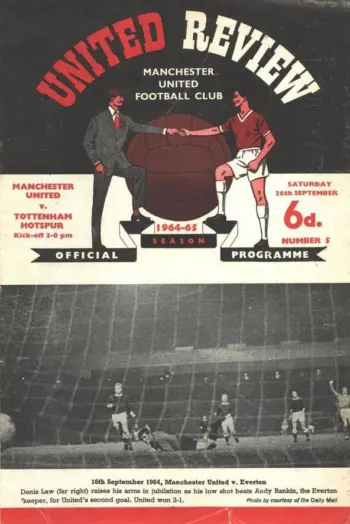 Spurs v Manchester United (26 Sep 1964) Programme