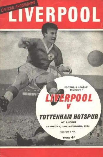 Spurs v Liverpool FC (28 Nov 1964) Programme