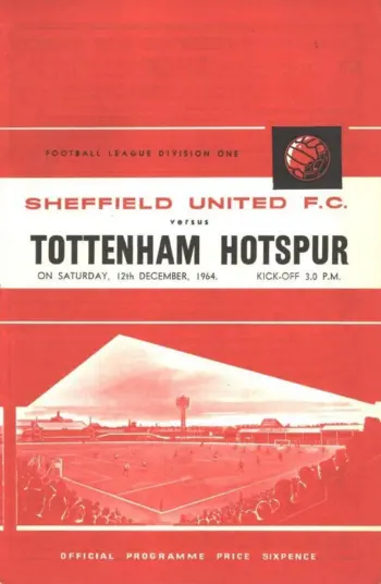 Spurs v Sheffield United (12 Dec 1964) Programme