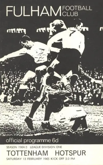 Spurs v Fulham FC (13 Feb 1965) Programme