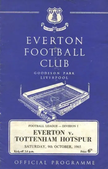 Spurs v Everton FC (09 Oct 1965) Programme