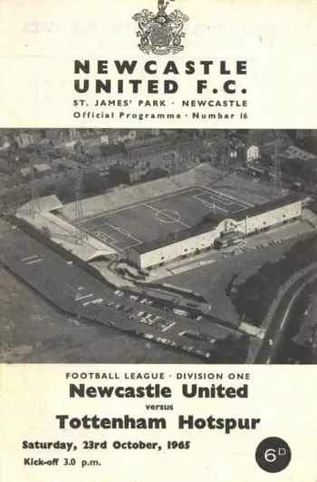 Spurs v Newcastle United (23 Oct 1965) Programme