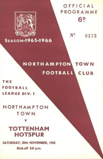 Spurs v Northampton Town (20 Nov 1965) Programme