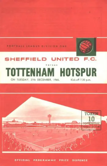 Spurs v Sheffield United (28 Dec 1965) Programme