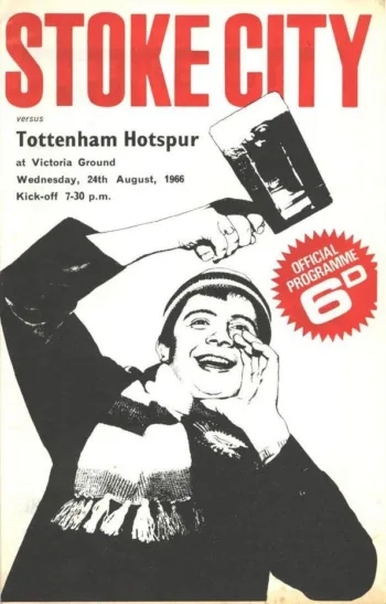 Spurs v Stoke City (24 Aug 1966) Programme