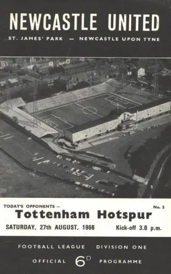 Spurs v Newcastle United (27 Aug 1966) Programme