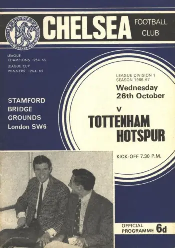 Spurs v Chelsea FC (26 Oct 1966) Programme
