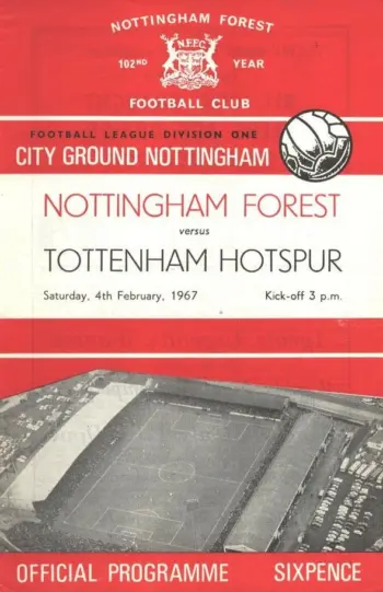 Spurs v Nottingham Forest (04 Feb 1967) Programme