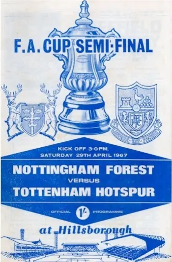 Spurs v Nottingham Forest (29 Apr 1967) Programme