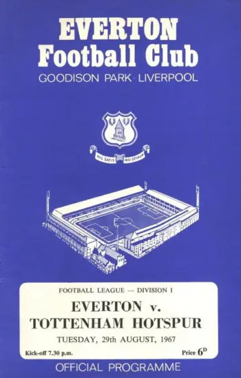 Spurs v Everton FC (29 Aug 1967) Programme