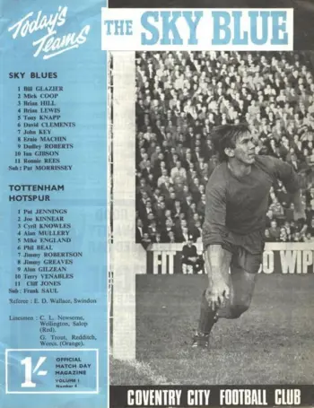 Spurs v Coventry City (14 Oct 1967) Programme