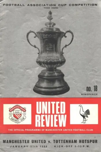 Spurs v Manchester United (27 Jan 1968) Programme