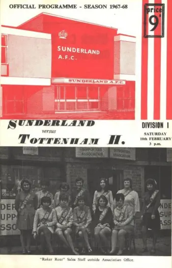 Spurs v Sunderland AFC (10 Feb 1968) Programme