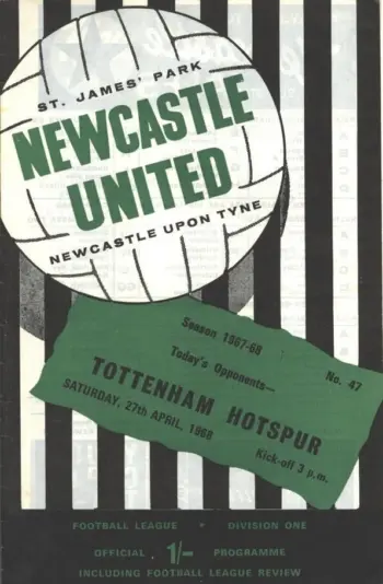 Spurs v Newcastle United (27 Apr 1968) Programme