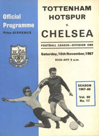 Spurs v Chelsea FC (18 Nov 1967) Programme