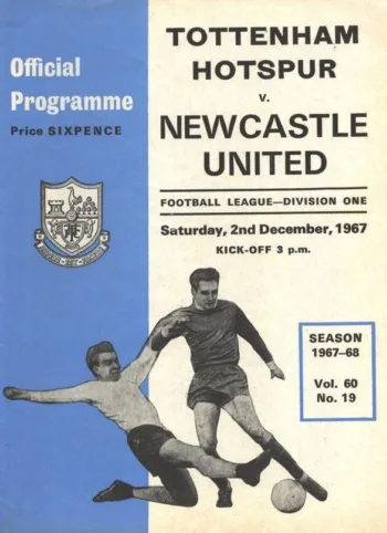 Spurs v Newcastle United (02 Dec 1967) Programme