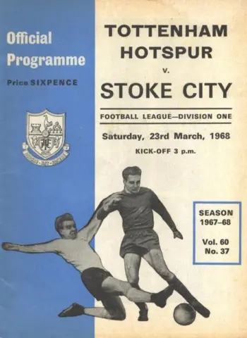 Spurs v Stoke City (23 Mar 1968) Programme