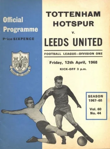 Spurs v Leeds United (12 Apr 1968) Programme
