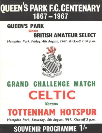 Spurs v Celtic FC (05 Aug 1967) Programme