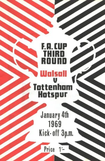 Spurs v Walsall FC (04 Jan 1969) Programme
