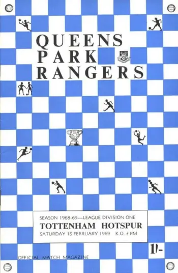 Spurs v Queens Park Rangers (15 Feb 1969) Programme