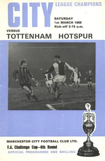 Spurs v Manchester City (01 Mar 1969) Programme