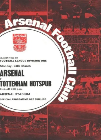 Spurs v Arsenal FC (24 Mar 1969) Programme