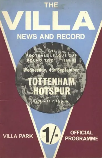 Spurs v Aston Villa (04 Sep 1968) Programme