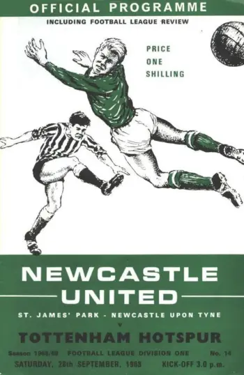 Spurs v Newcastle United (28 Sep 1968) Programme