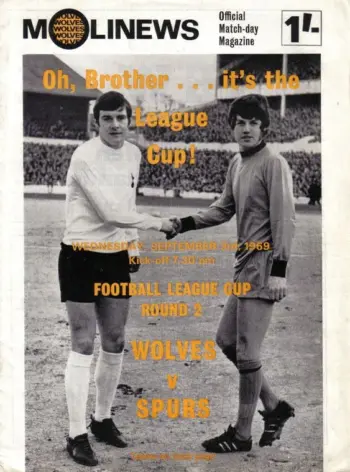 Spurs v Wolverhampton Wanderers (03 Sep 1969) Programme