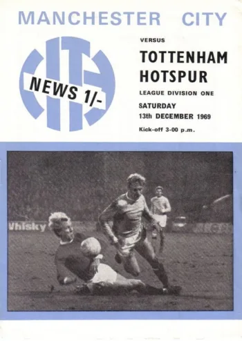 Spurs v Manchester City (13 Dec 1969) Programme