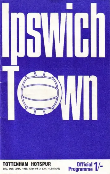 Spurs v Ipswich Town (27 Dec 1969) Programme