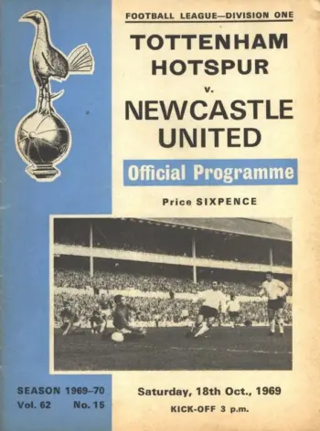 Spurs v Newcastle United (18 Oct 1969) Programme
