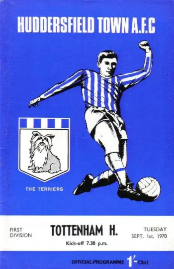 Spurs v Huddersfield Town (01 Sep 1970) Programme