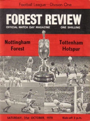 Spurs v Nottingham Forest (31 Oct 1970) Programme