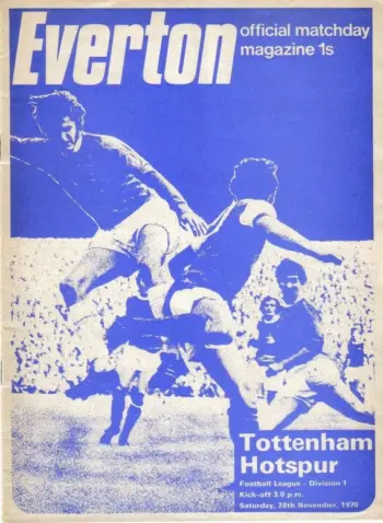 Spurs v Everton FC (28 Nov 1970) Programme