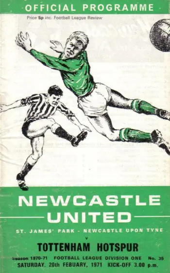Spurs v Newcastle United (20 Feb 1971) Programme