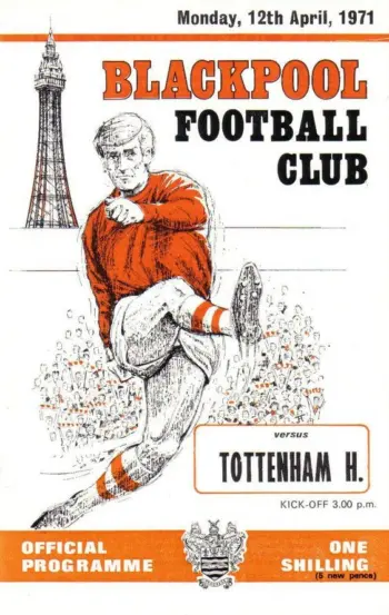 Spurs v Blackpool FC (12 Apr 1971) Programme