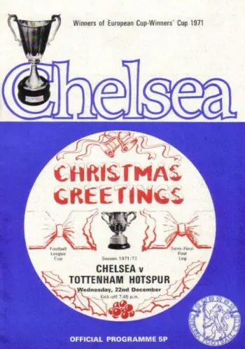 Spurs v Chelsea FC (22 Dec 1971) Programme
