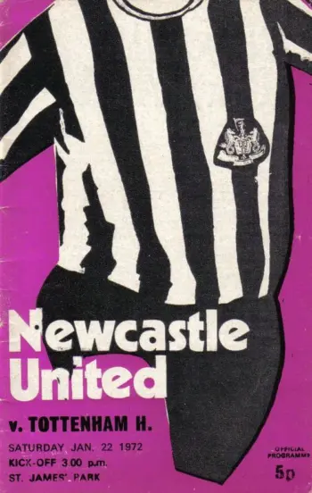 Spurs v Newcastle United (22 Jan 1972) Programme