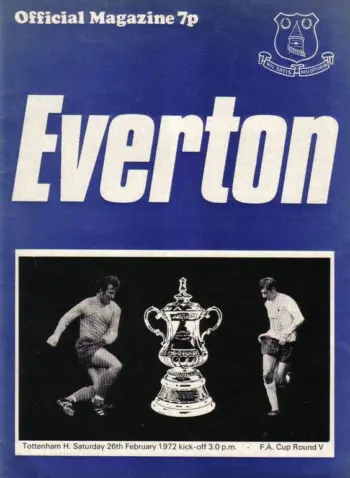 Spurs v Everton FC (26 Feb 1972) Programme
