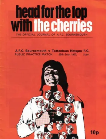 Spurs v AFC Bournemouth (29 Jul 1972) Programme