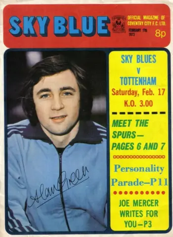 Spurs v Coventry City (17 Feb 1973) Programme