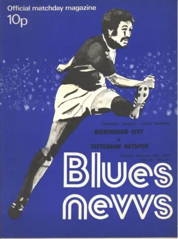 Spurs v Birmingham City (18 Feb 1975) Programme