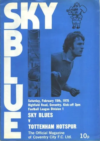 Spurs v Coventry City (15 Feb 1975) Programme