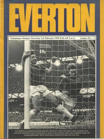Spurs v Everton FC (01 Feb 1975) Programme